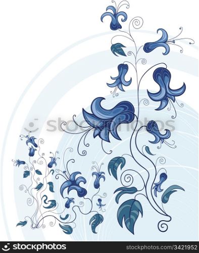 Illustration of Beautiful Floral Ornament