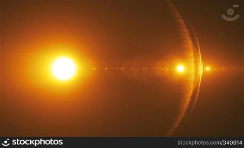 Illustration of beautiful light lens flare bursting background. Optical Lens Flare Background