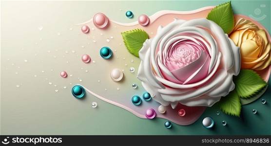Illustration of Beautiful Rose Flower