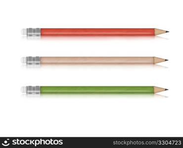 illustration of colored pencils for school and kids