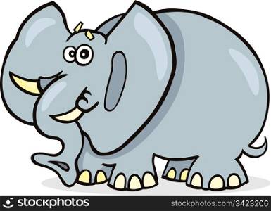 Illustration of funny african elephant