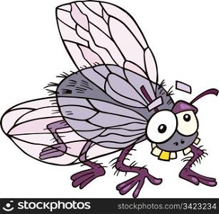 Illustration of funny fly
