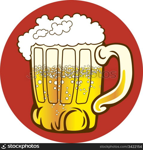Illustration of mug of beer