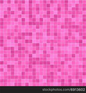 Illustration of pink tile pattern, seamless background