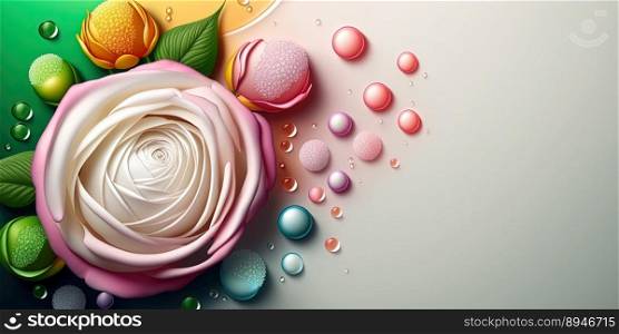 Illustration of Realistic Beautiful Rose Flower