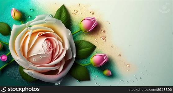 Illustration of Realistic Beautiful Rose Flower