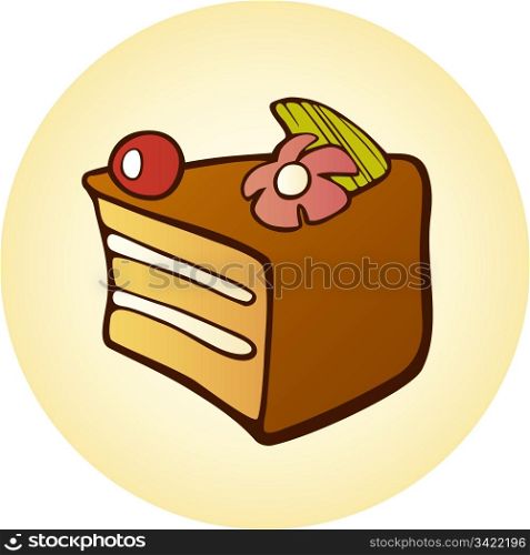 illustration of sweet cake