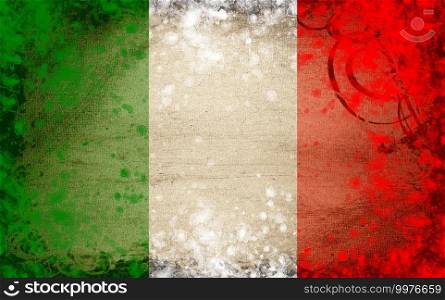 illustration of the concept of the Italian flag