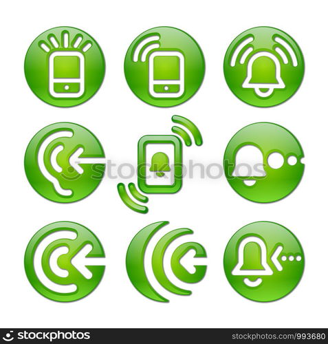 illustration of the phone call icon set. phone call icons