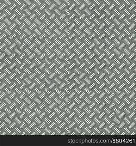 Illustration of the seamless silver metal plate with rib pattern.