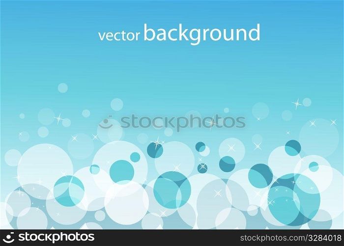 illustration of vector background with bubble pattern