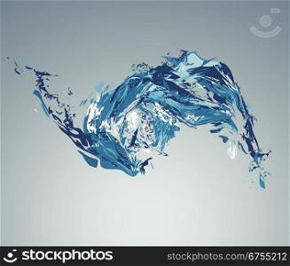 illustration of water wave