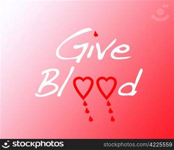 Illustration on give blood.