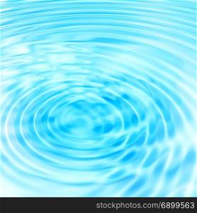 Illustration with abstract blue water ripples