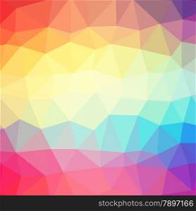 Illustration with abstract colorful background. Graphic Design Useful For Your Design. Polygonal background texture design on border.