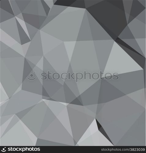 illustration with abstract dark polygonal background