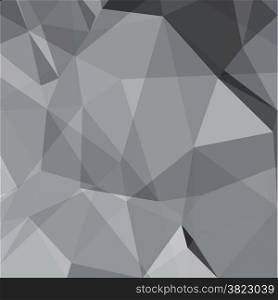 illustration with abstract dark polygonal background