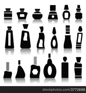 illustration with cosmetic bottles for your design
