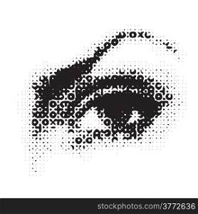illustration with female eye for your design