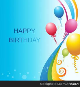 illustrtion of birthday vector template