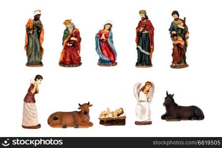 Image figures for the Nativity Portal isolated on a white background