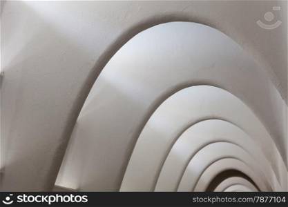Image for backgrounds: detail of arcs prospective in a long corridor