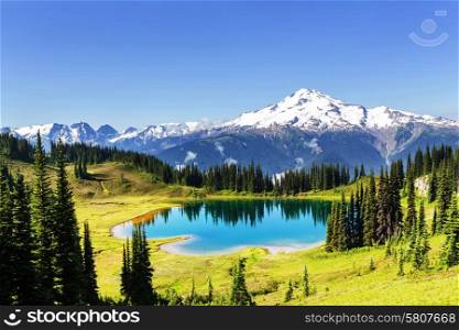 Image lake and Glacier Peak in Washington,USA