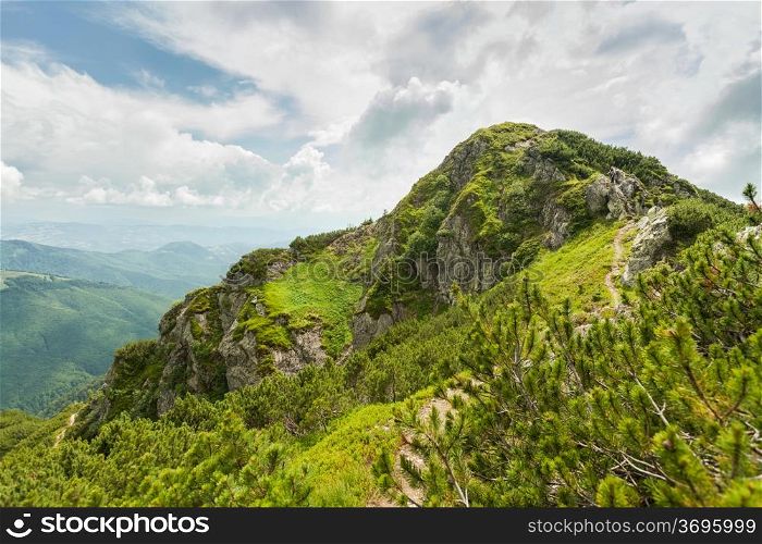 Image of a beautiful carpathian mountains. Marmaros massif in eastern Carpathians.. Carpathian mountains
