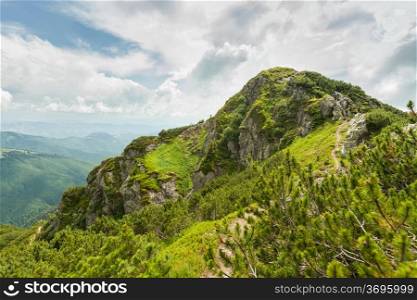 Image of a beautiful carpathian mountains. Marmaros massif in eastern Carpathians.. Carpathian mountains