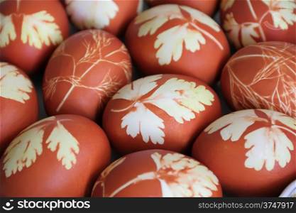 Image of a lot Easter colorful eggs