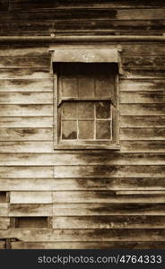 image of an old grungy wooden wall and window