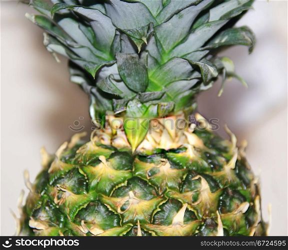 Image of big appetizing colorful pineapple background