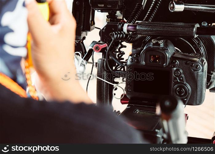 image of Film production crew background