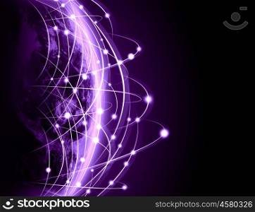 Image of globe. Colorful vivid image of globe. Globalization concept. Elements of this image are furnished by NASA