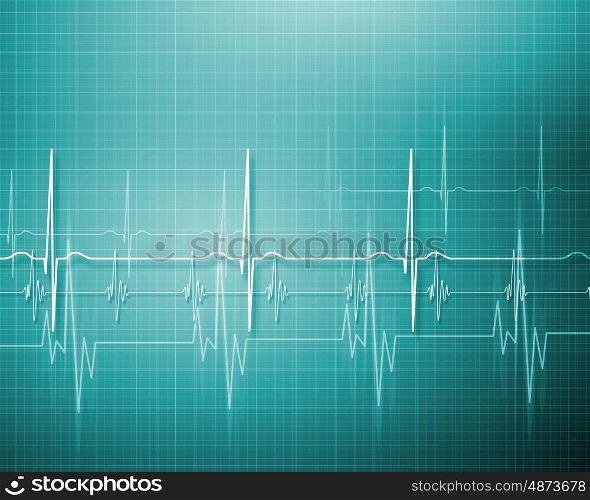 Image of hearbeat. Image of heart beat picture on a colour background