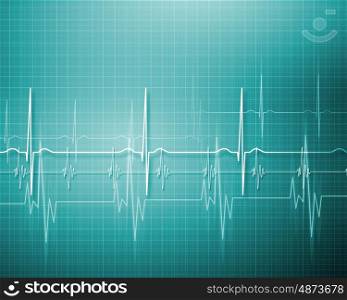 Image of hearbeat. Image of heart beat picture on a colour background
