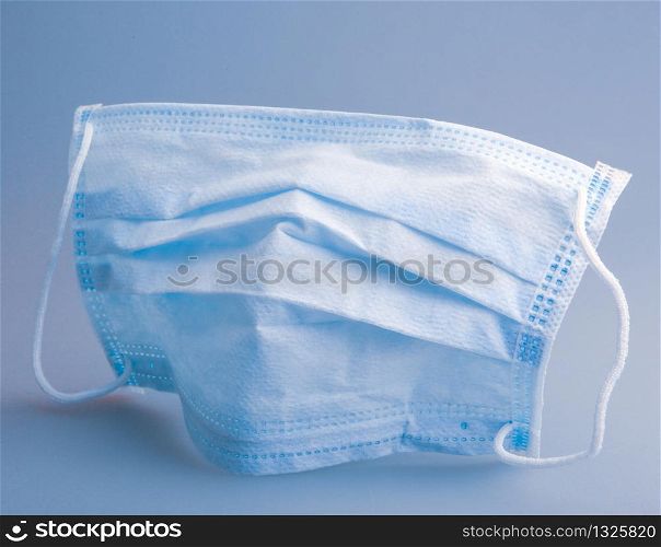 Image of medical face protection mask. A surgical mask, also called a FFP (filtering facepiece particles)