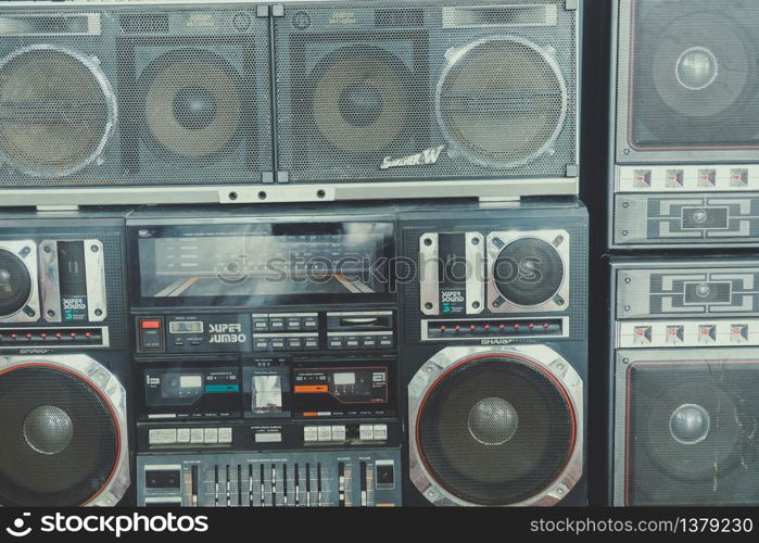 Image of Retro radio background