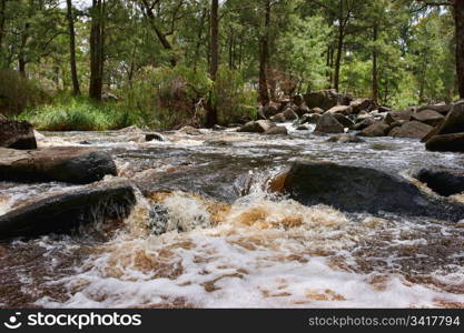 image of rushing water in river or stream