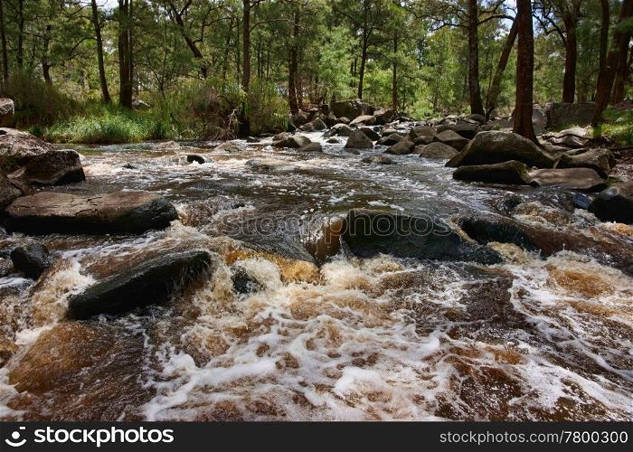 image of rushing water in river or stream