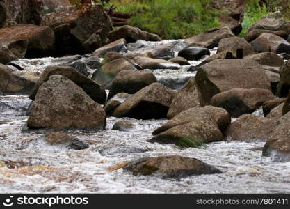 image of rushing water in river or stream