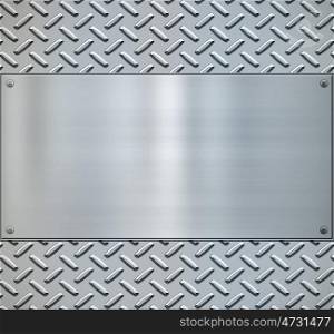 image of shiny diamond plate metal background