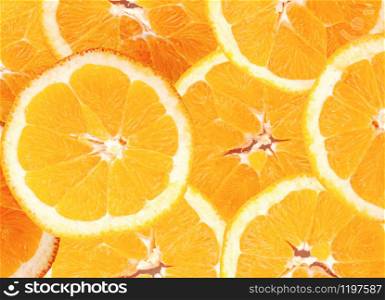 Image Of Slice Orange Fruit Background