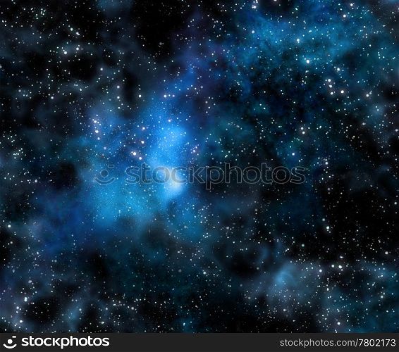 image of stars and nebula clouds in deep space . deep space