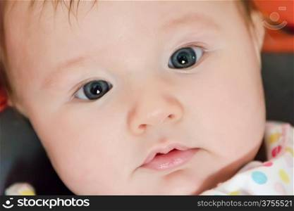 Image of the beautiful cute newborn infant girl