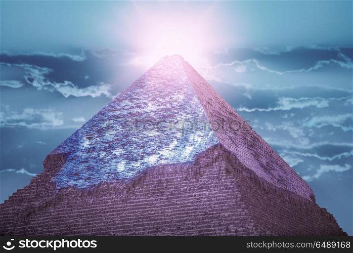 Image of the great pyramids of Giza, in Egypt.. pyramids of Giza, in Egypt.