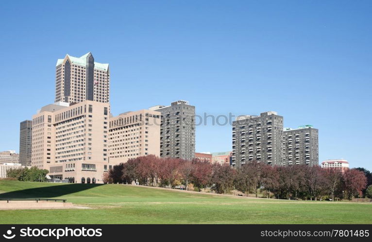 image of the saint louis cityscape missouri