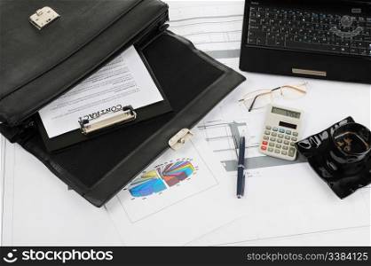 image of things on the table businessman