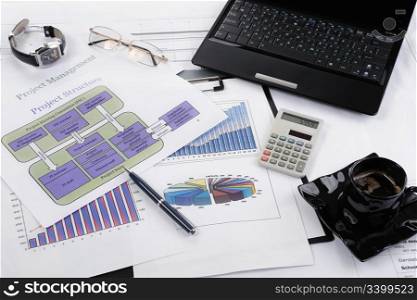 image of things on the table businessman