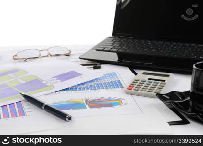 image of things on the table businessman